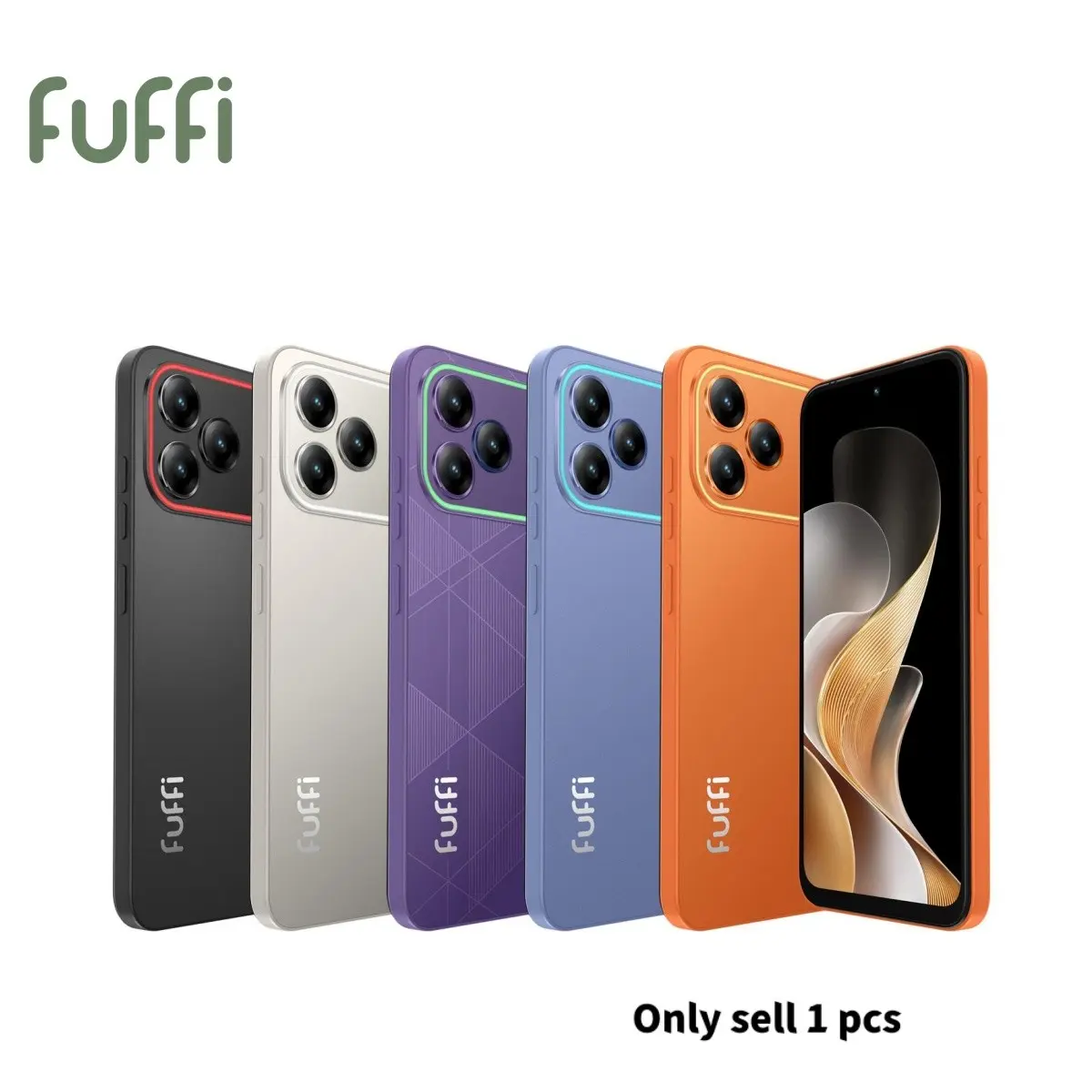FUFFi 6.67-Inch High-Definition Screen LED-Lit Smartphone, 5MP + 16MP Cameras, 4GB RAM + 32GB ROM, 4400mAh Battery, Android 12.0, 4G Network, Dual SIM Dual Standby, Stylish Phone with GPS Navigation, MTK6762 Processor, Cellphone