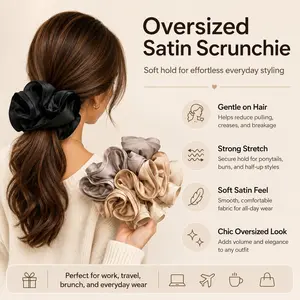 Two-Piece Vintage Lace Ruffle Ribbon Headband, Skin-Friendly High-End Replica Ponytail Hair Band, Unique Hair Accessory, Scrunchie