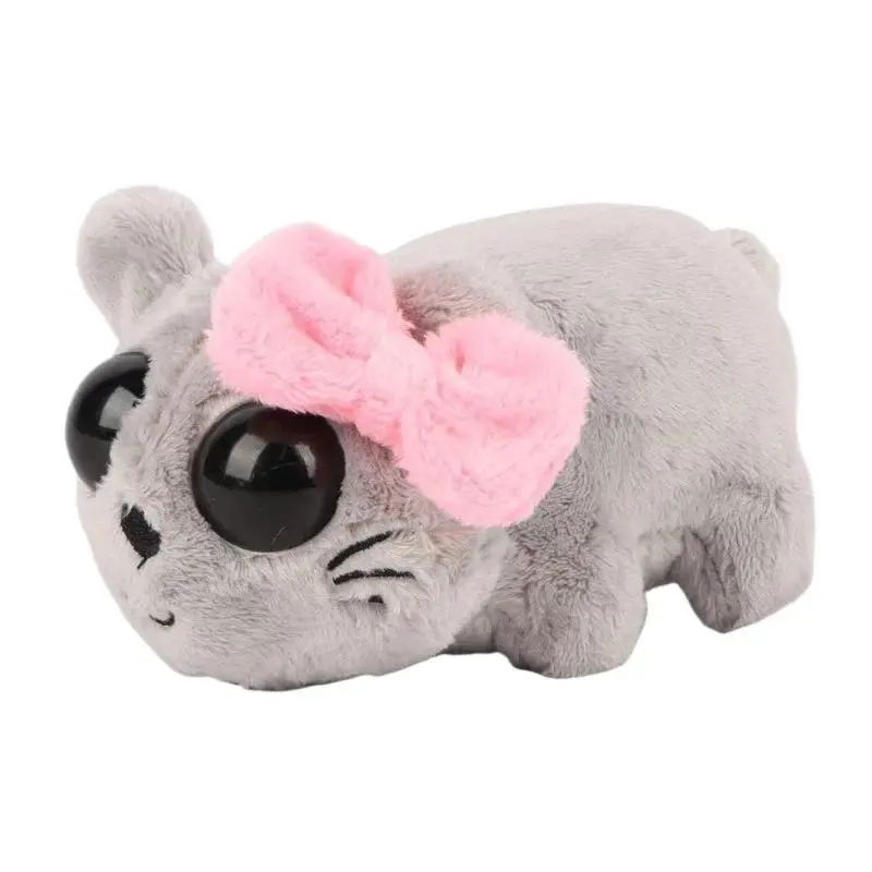 Sad Hamster Musical Plush Toy Kawaii Soft Stuffed Animal Cute Hamster Plushie Doll For Christmas Birthday Gift