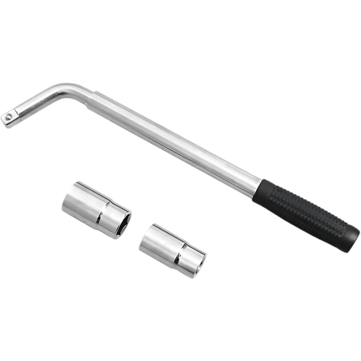 Lug Wrench, Extendable Lug Wheel Wrench with 17/19 and 21/23mm, 1/2 Drive Wheel Brace Removal Tool, Auto Tire Nut Repair Tool Kit for Car Truck Van ()