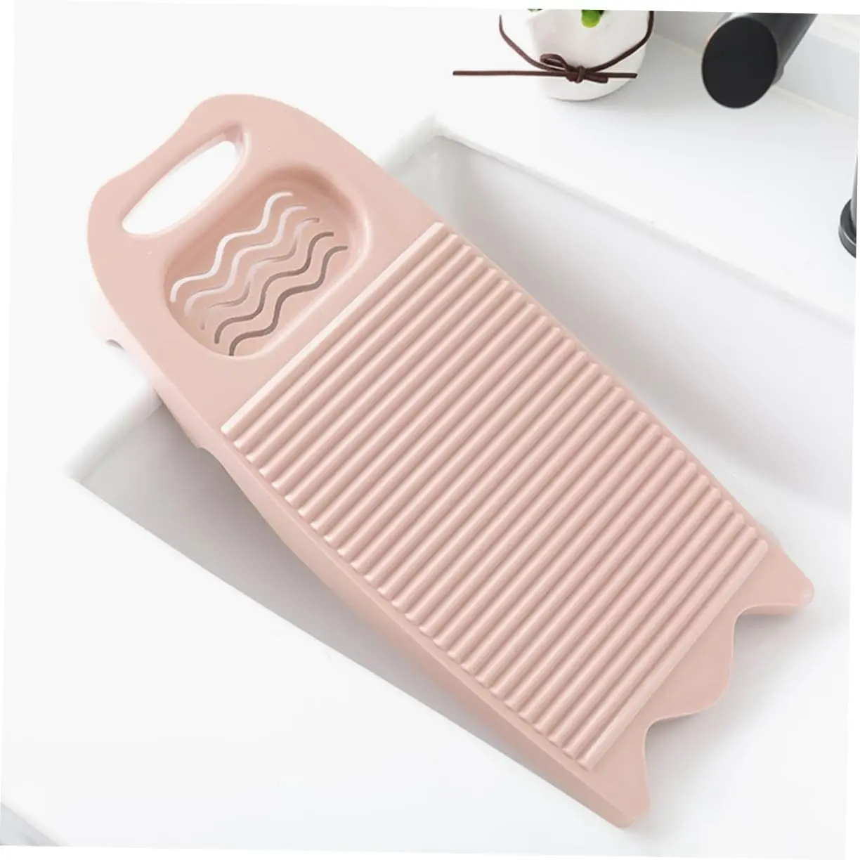 Foldable Washing Board with Storage Stand, Portable Lightweight Laundry Board for Outdoor Camping, Hiking, Home Use, Bathroom Essentials