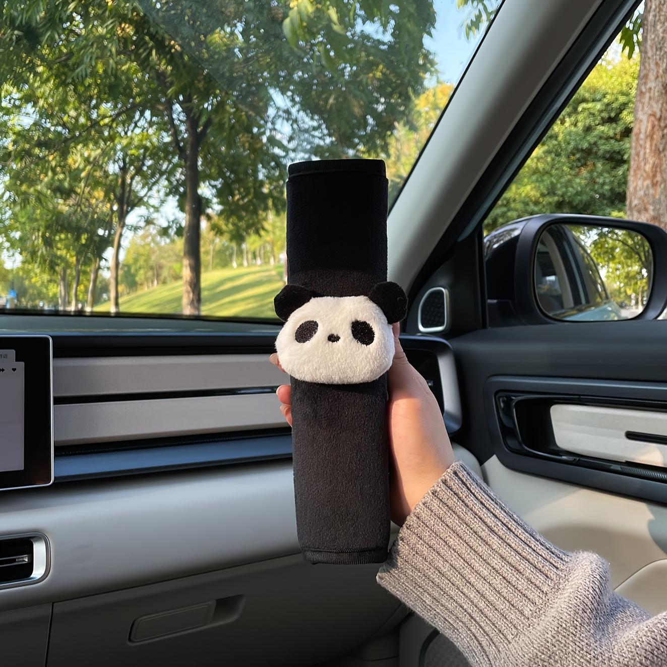 Cute Panda Design Car Seat Belt Shoulder Pad, Creative Car Seat Belt Shoulder Protector, Car Interior Decoration Accessories for Women & Girls