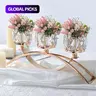 Crystal Bowl Tealight Candelabra Votive Candle Stand, Elegant Tea Light Holder for Weddings & Events, Durable Design Ideal for Home Décor, Home Decor, Gift, Vintage Candle Stand, Home Decoration #GLOBAL PICKS