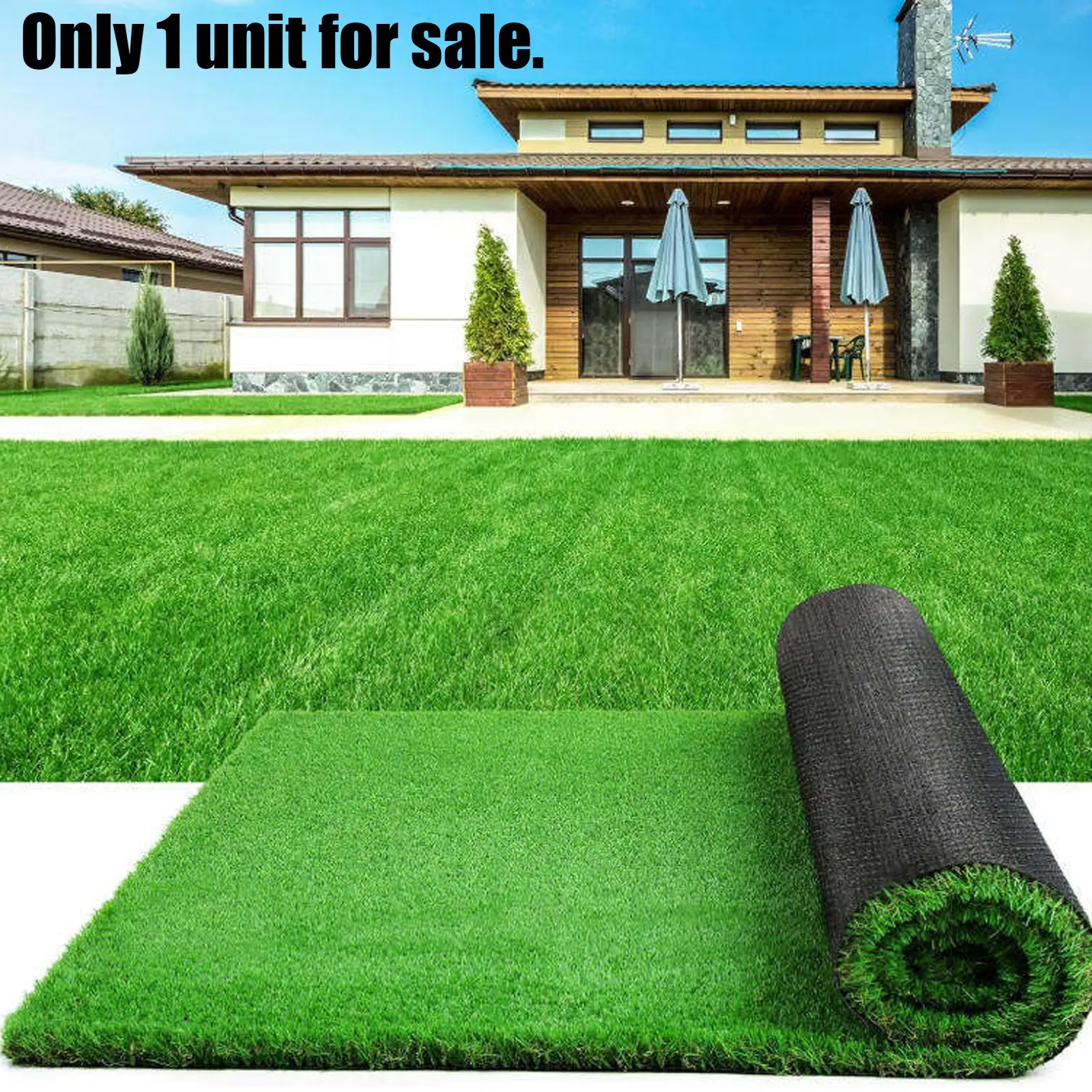 Artificial Grass Carpet, Plastic Lawn Mat, Interlocking Rug, Roof Installation, Landscape Greening, Durable Synthetic Turf, Residential