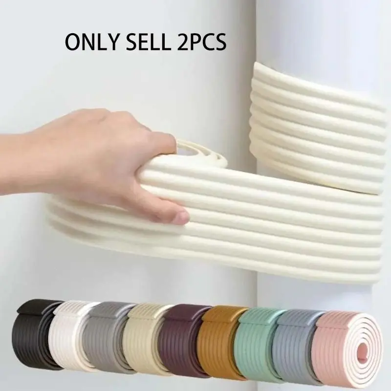2 Rolls Anti-Collision Corner Protectors, Soft Bag Edge Bumpers, Non-Glue Wall Table Corners Protection, Household Safety Guards for Nursery Furniture