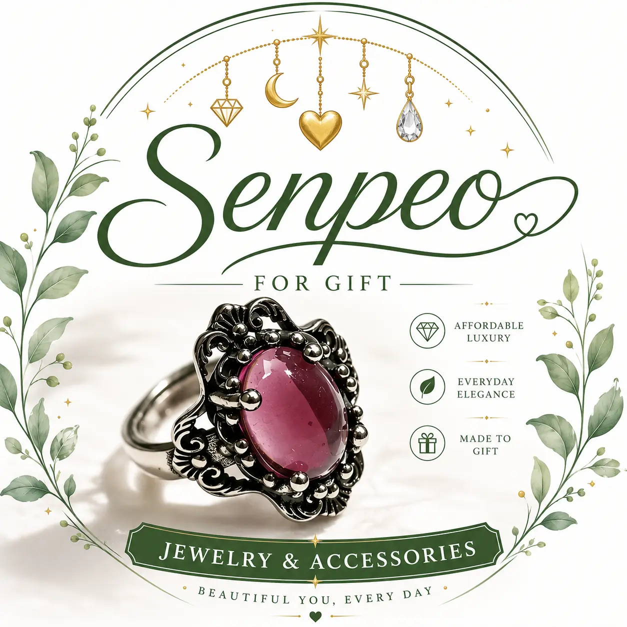 Vintage Style Adjustable Open Band Ring (Fits 6-10) - Witchy Pagan Magic Jewelry, Amethyst Nepalese Lace Design, Birthstone Accessory, Unique Gift, adjustable rings, 2026 Memorial Day Campaign Gearmom gifts,anniversary gifts for her,birthday gifts for gf