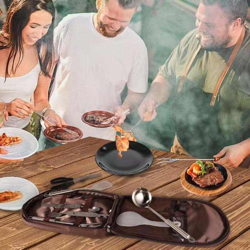 Outdoor cookware Portable storage bag Outdoor camping Kitchenware storage bag Tableware Picnic supplies Camping tool storage