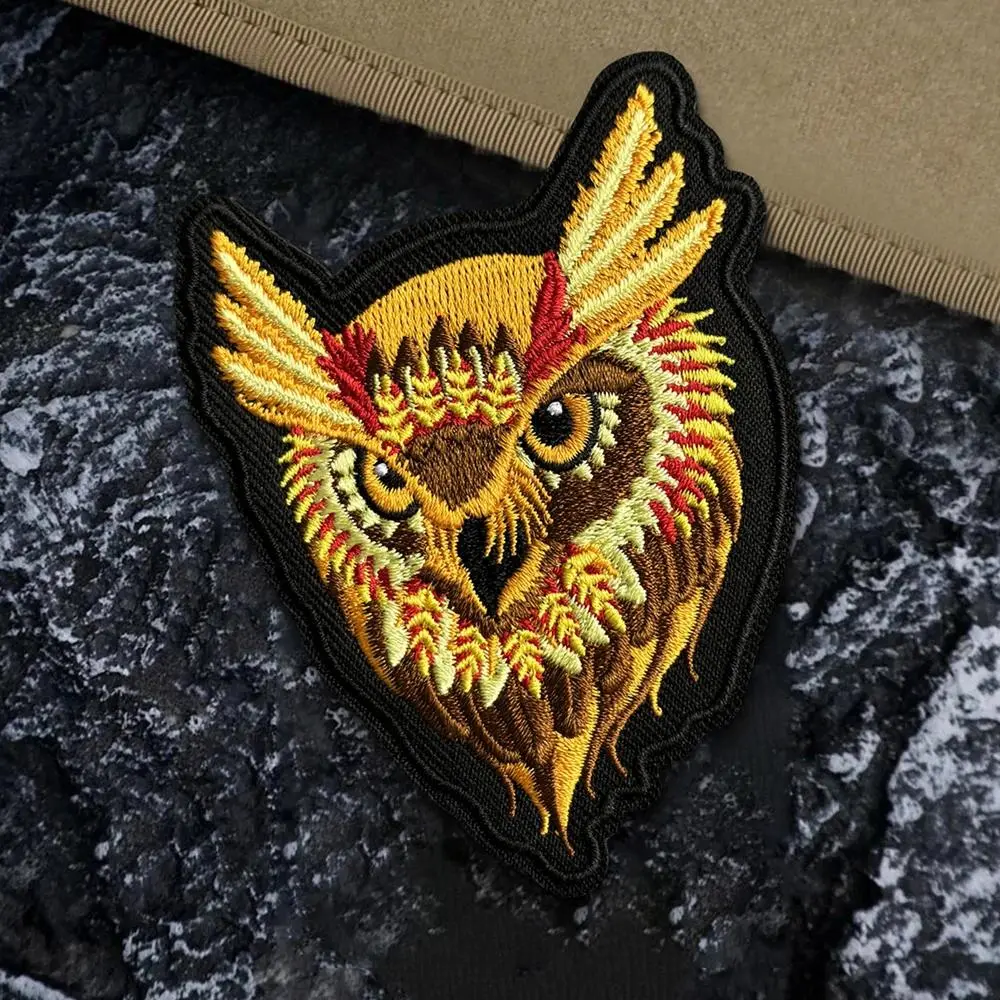 NVG Night Owl Tactical Badge Embroidered Hook Loop Patch GPNVG 18 Crossed Rifles Special Forces Military Airsoft Backpack Emblem