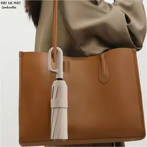High-End Creative Hook Handle, Automatic Folding Umbrella, Portable, Lightweight Waterproof Umbrella, Reinforced Iron Frame, Essential for Travel, Business & Leisure