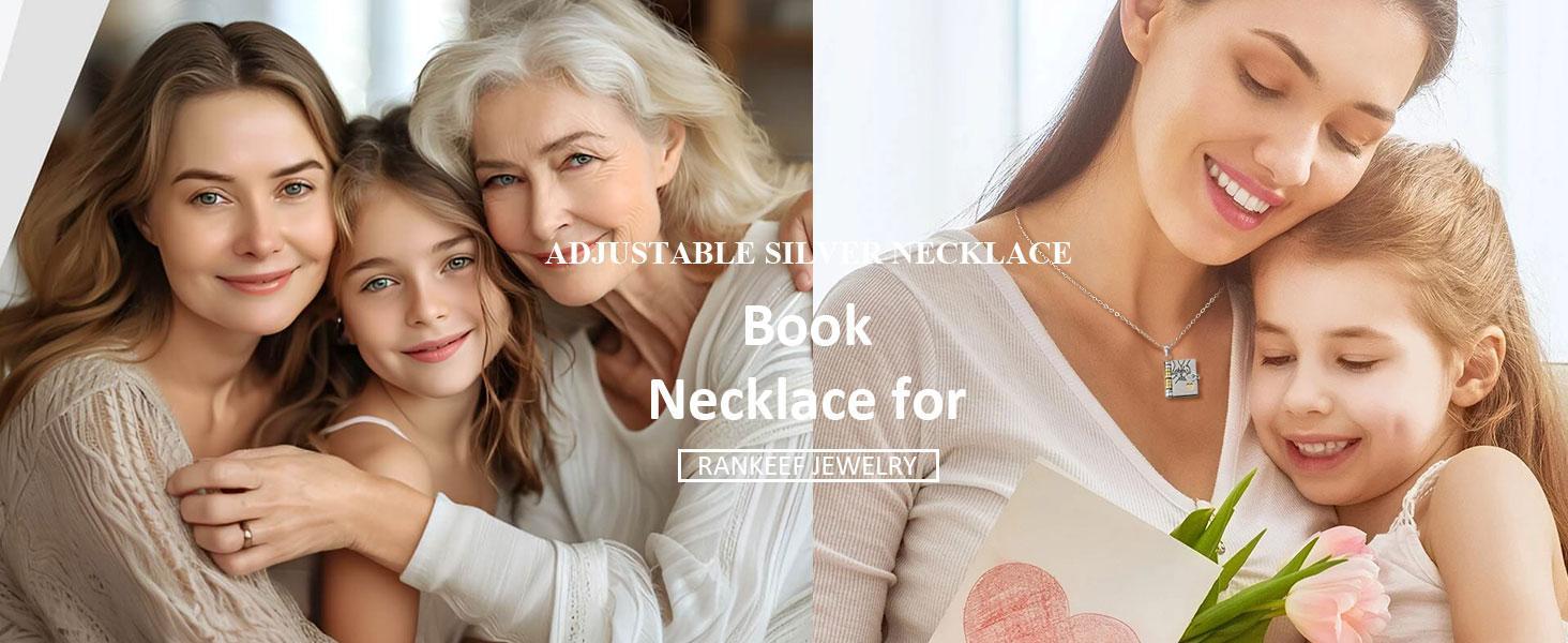 A Letter for My Son Book Necklace – “My Champion” Pendant with Multiple Pages Saying I Believe in You and With All My Love, Emotional Encouragement Gift From Parents