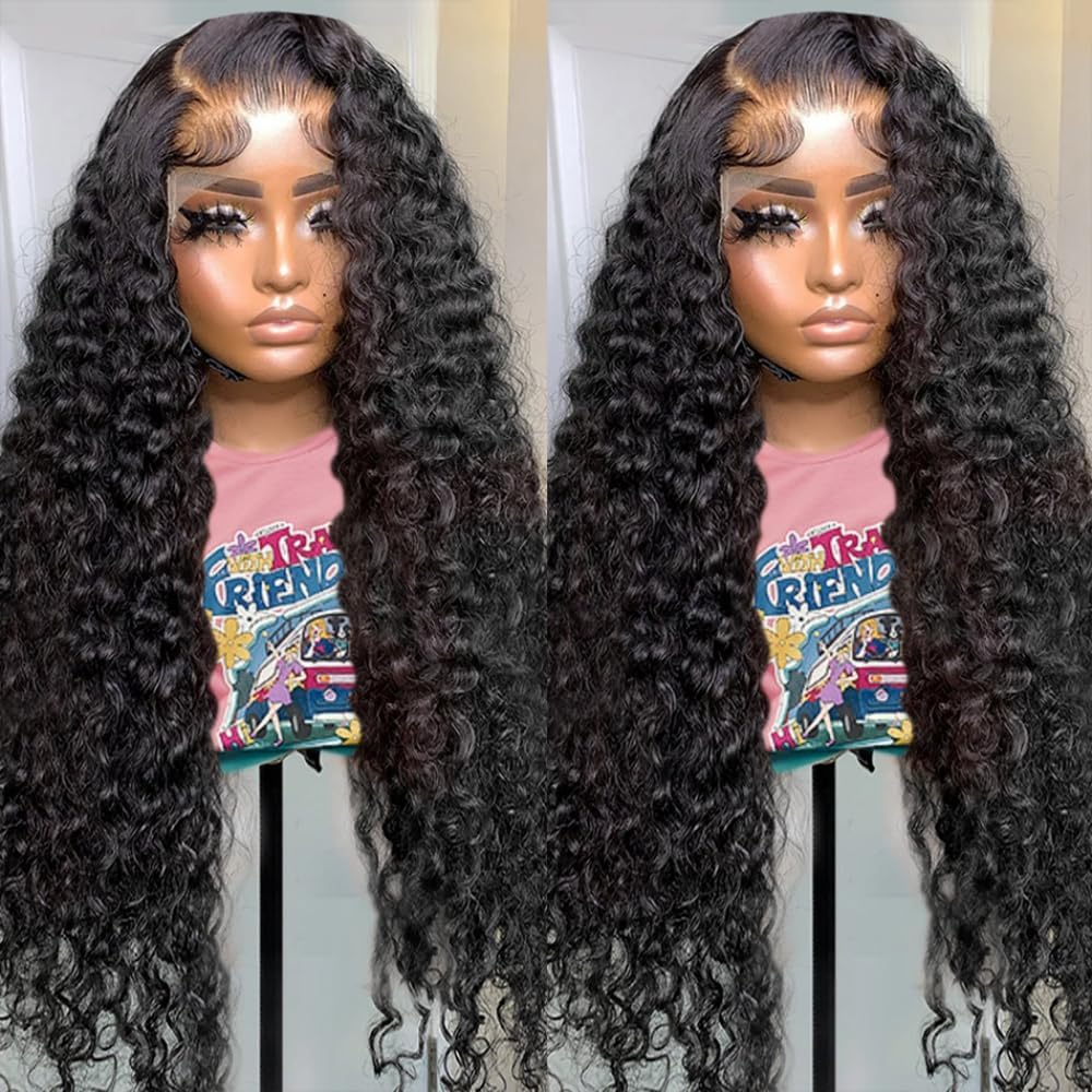 Bling Hair Lace Frontal Wigs Kinky Curly 13x4 13x6 Hd Transparent Lace Front Real Human Hair Wig Pre Plucked 4x4 Lace Closure Wig For Women 30 32 Inch TikTokShopHolidayHaul