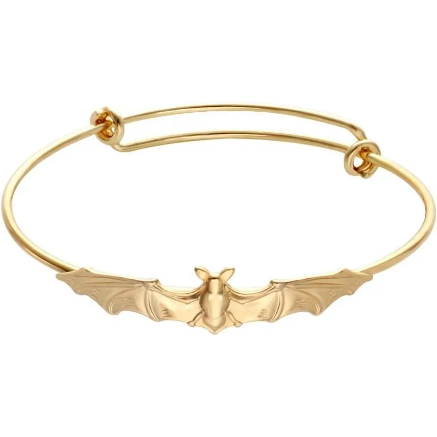 Nickel Free,Vampire Bats Wiring Bracelet Adjustable Expandable Wire Bangles