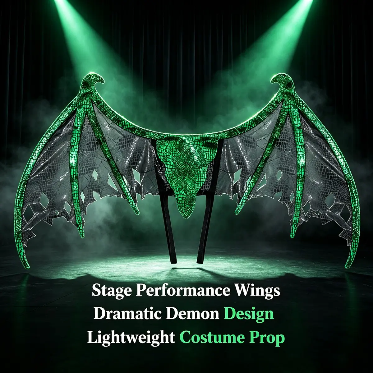 Halloween Gold Leaf Dragon Wings, Festival Cosplay Lightweight Build Costume Prop, Performance Accessory, 1pc, Perfect for Halloween Parties and Events
