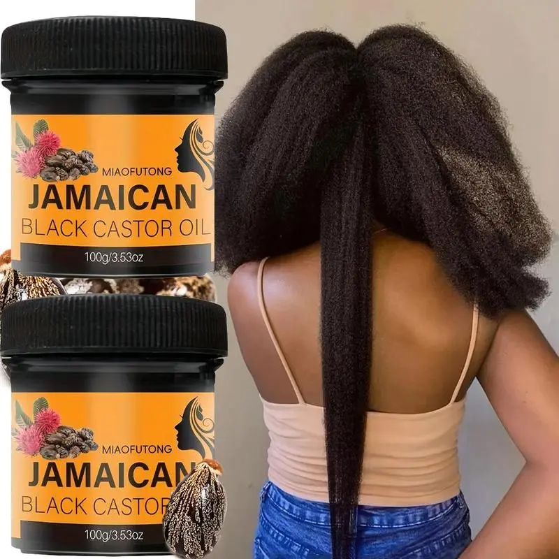 Jamaican Black Castor Oil, 2 Counts Natural Moisturizing Hair & Scalp Oils for Dry Scalp & Damaged Hair, Hair Care Product for Women, Nourishing Hair Treatment, Hair Texture Enhancer, Hydrating Hair Balm