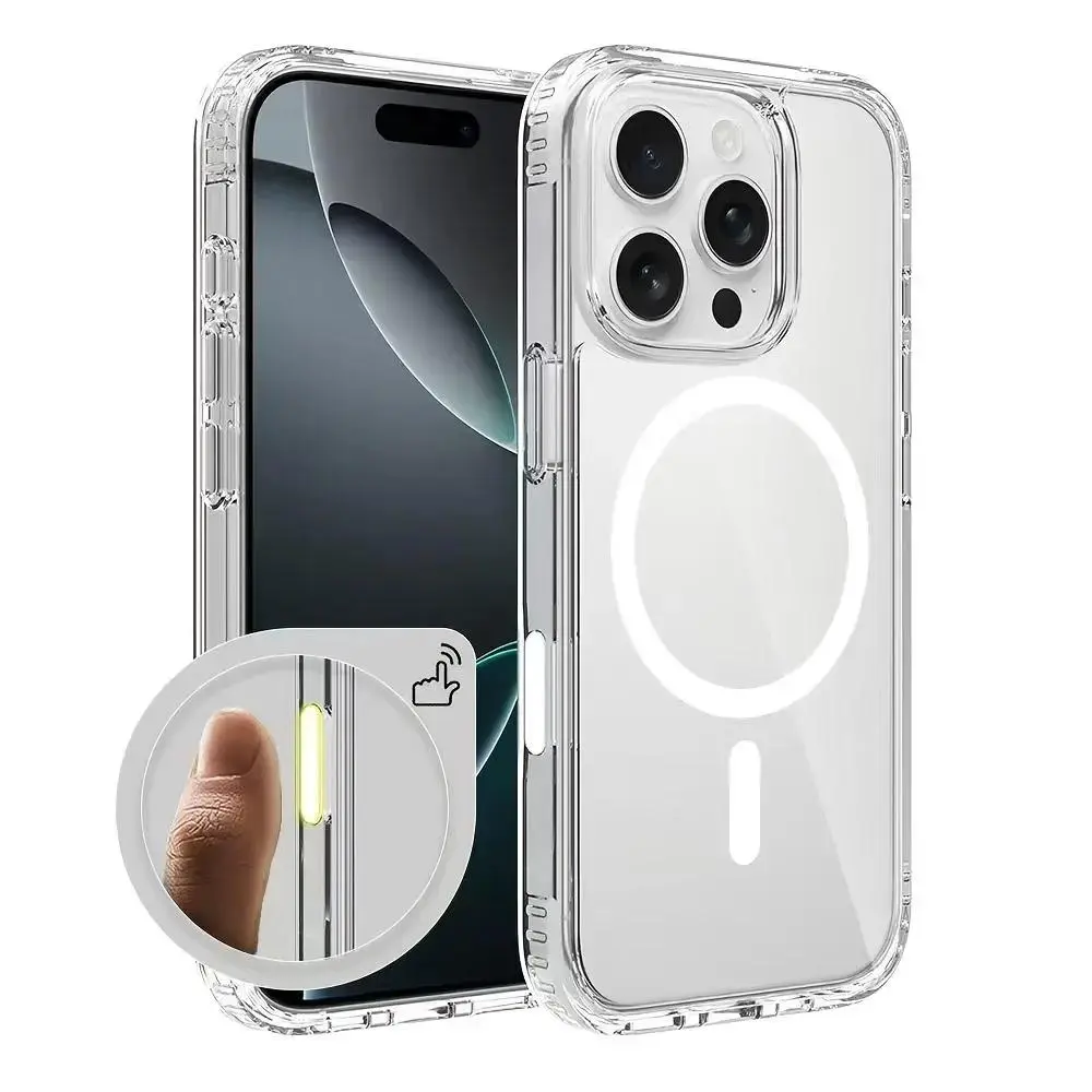 Phone Magnetic Transparent Phone Cases - Soft Wireless Charging Case for Phone17 16/15/14/13/12/11 PRO Max A14 A15 A16 A17 A23 A24 A25 A26 A34 A35 A36 A37 A54 A55 A56 S21 S22 S23 S24 S25 S26 case Shockproof Military-Grade Protection