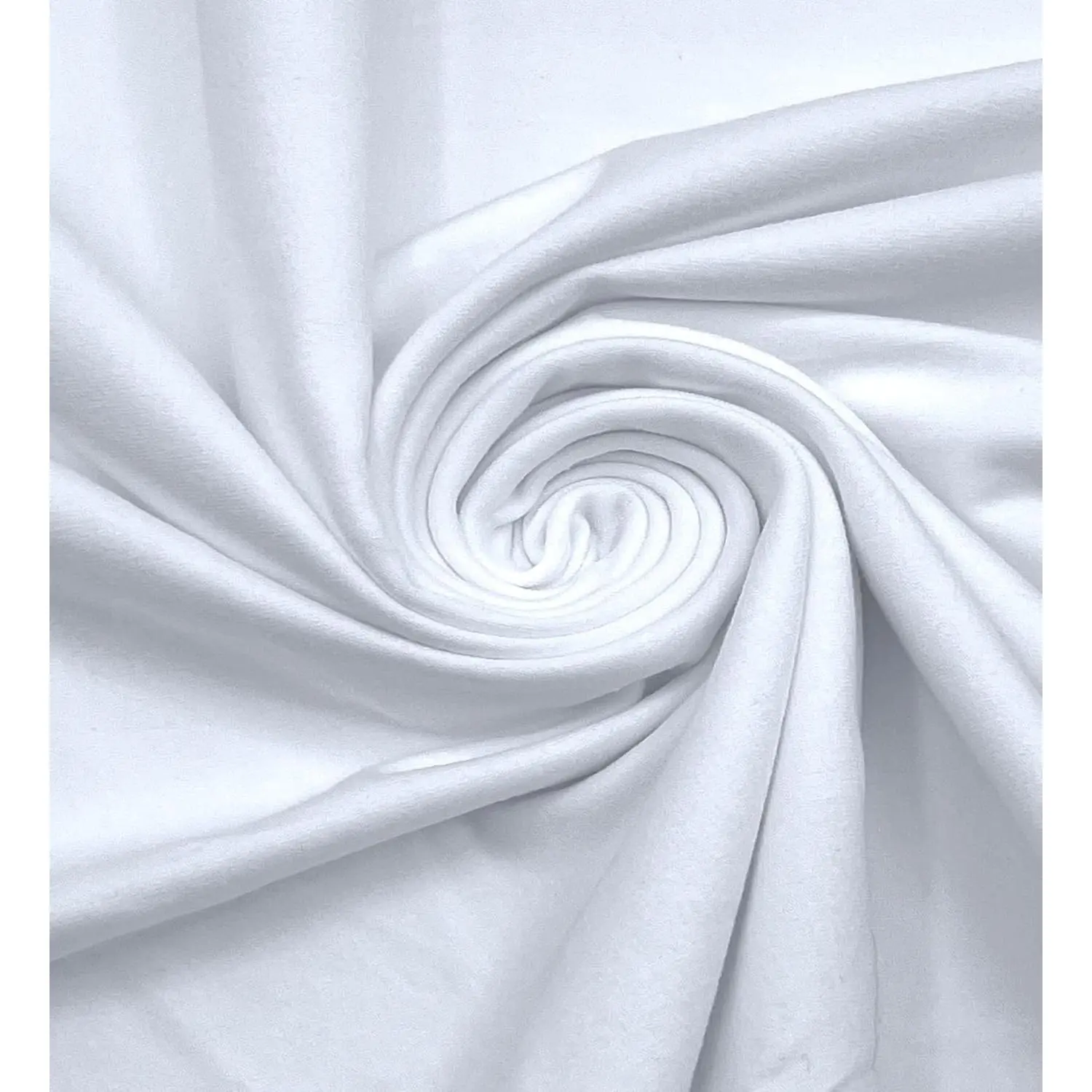 Cotton Spandex Fabric by The Yard - 4-Way Stretch Jersey Knit T-Shirt Fabric - Lightweight, Breathable - 60" Wide Roll | 10 oz (White, 1 Yard)Gift