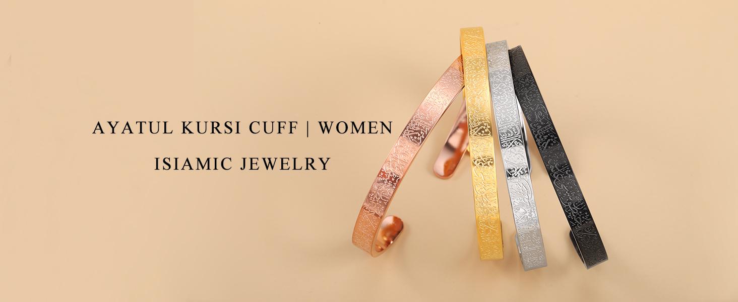 Qitian Islamic Jewelry Gifts for Women Allah Gold Bangles Bracelets Arabic Cuff Bracelet for Women Men Islam Eid Ramadan New Year Gifts Qitian Islamic Jewelry Gifts for Women Allah Gold Bangles Bracelets Arabic Cuff Bracelet for Women Men Islam Eid Ramadan New Year Gifts