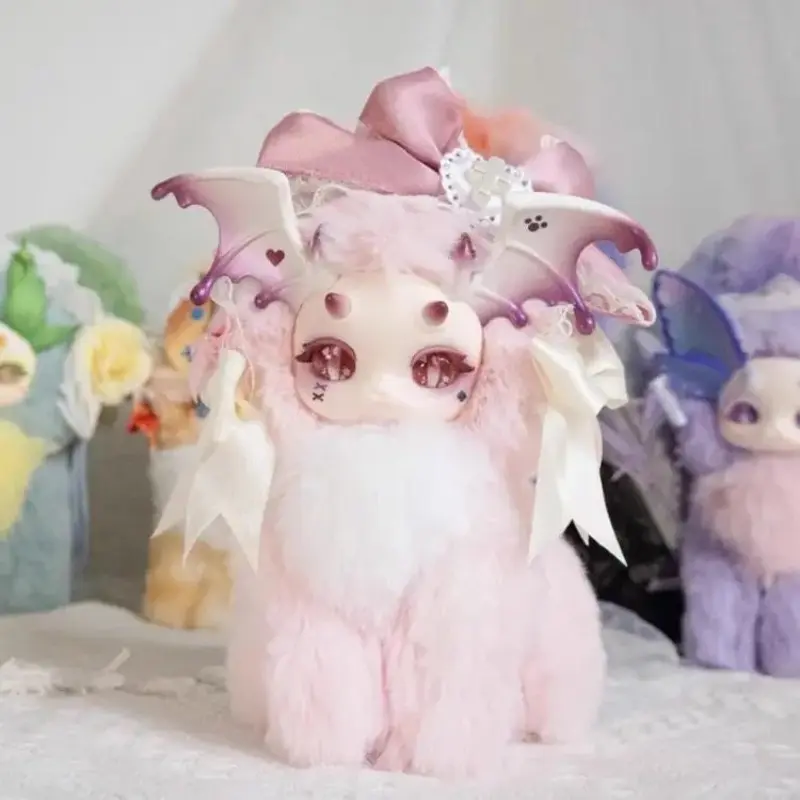 Cat Dragon V2 Fantasy Creatures Magic Academy Plush Series Stuffed Animal Collectibles Blind Box, Collectible Ornament, No Battery Required, Model Tutulongv4