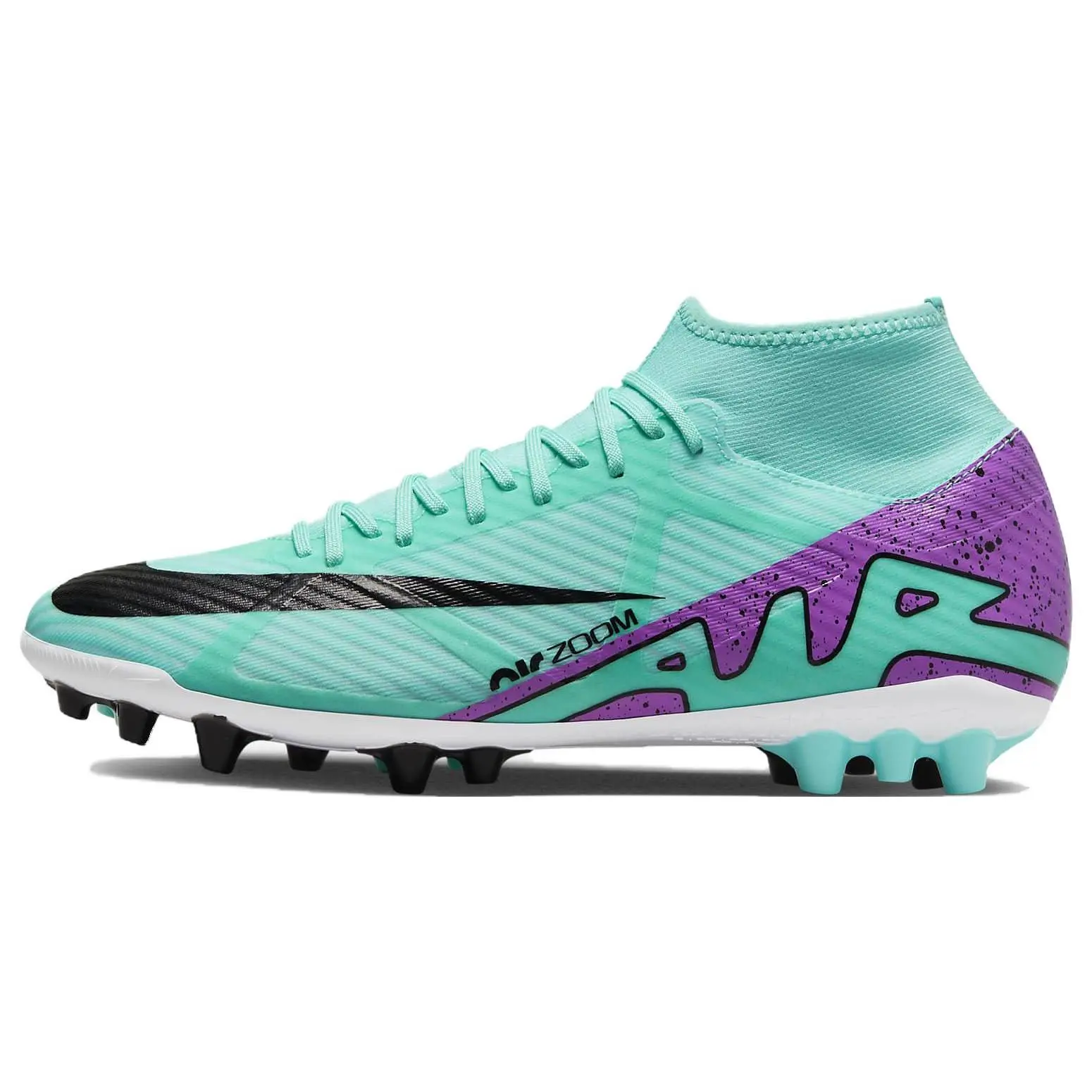 Nike Mercurial Superfly 9 Academy AG Football Cleats - Men's/Women's Artificial Grass Footwear for Soccer, House White Official Football Gear, Maison Mihara