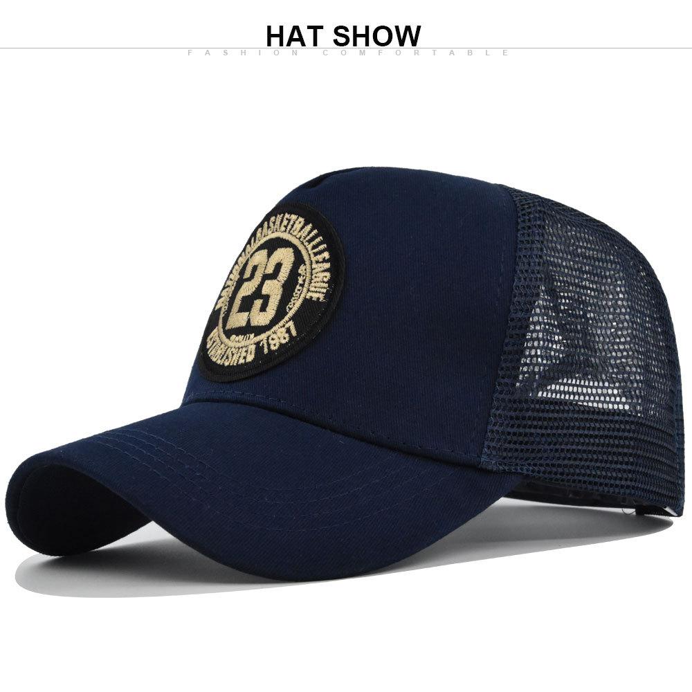 Cartoon embroidered baseball cap, patch embroidered duckbill cap, mesh cap, personalized embroidered curved brim sun hat