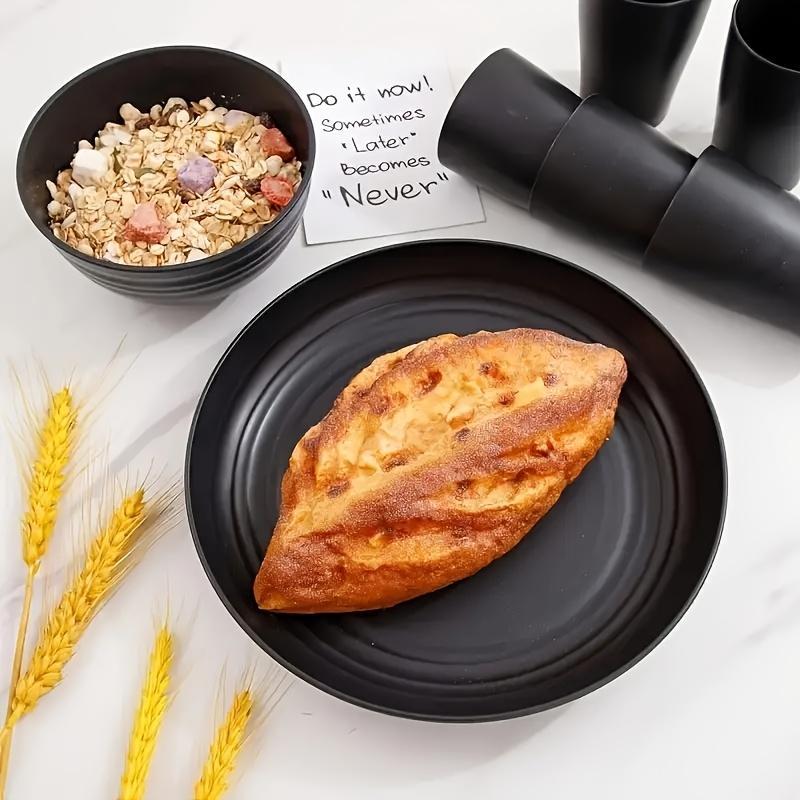 Solid Color Dinnerware Set, 16/32pcs/set Including Plate, Dessert Plate, Bowl, Cup, Lightweight Tableware Set for Home Kitchen & Outdoor, Camping Accessory, Plastic Plates
