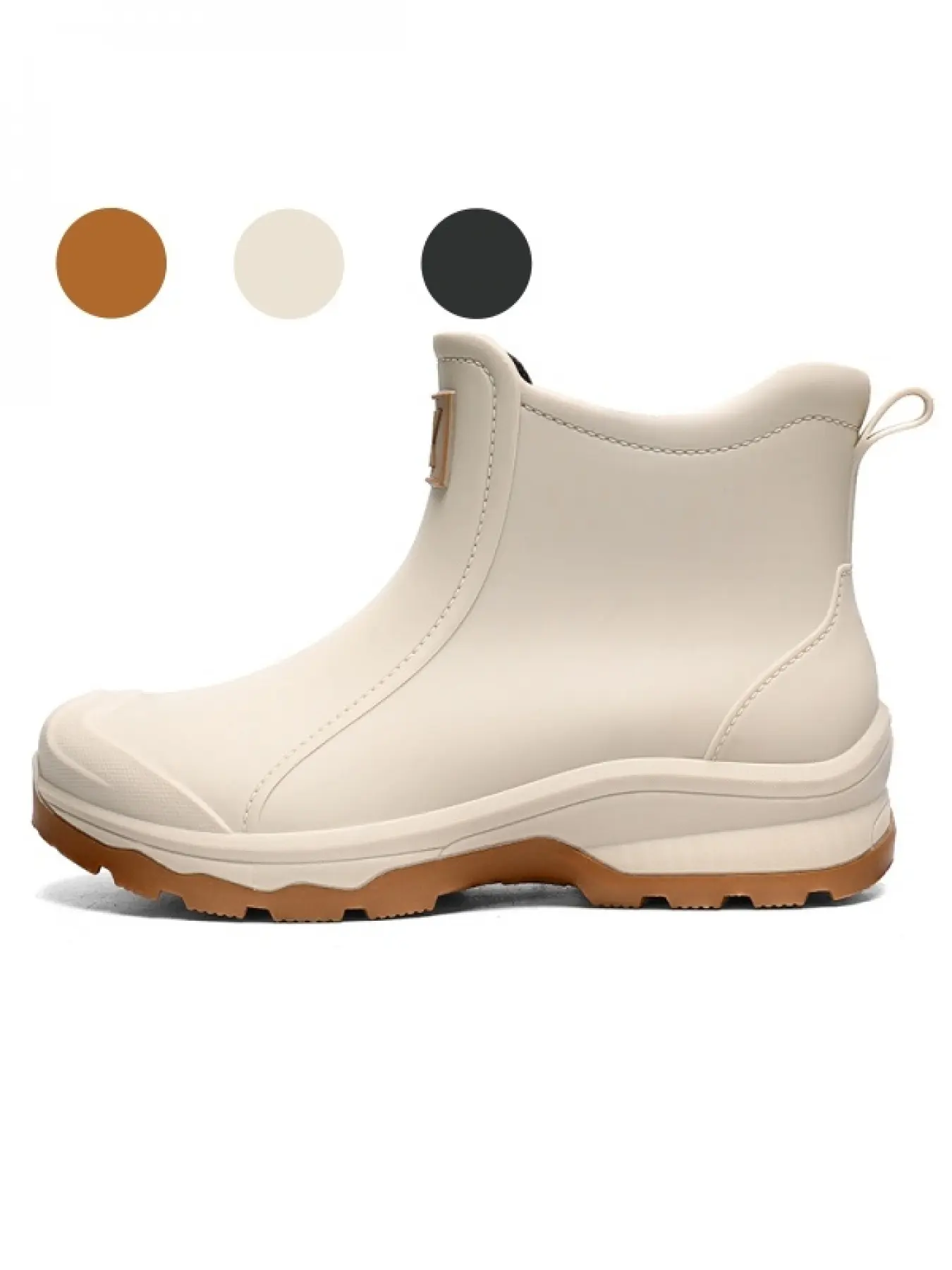 Lightweight soft rubber rain shoes, wide toe box, cushioned anti-slip sole for grocery runs and neighborhood walks, Casual shoes