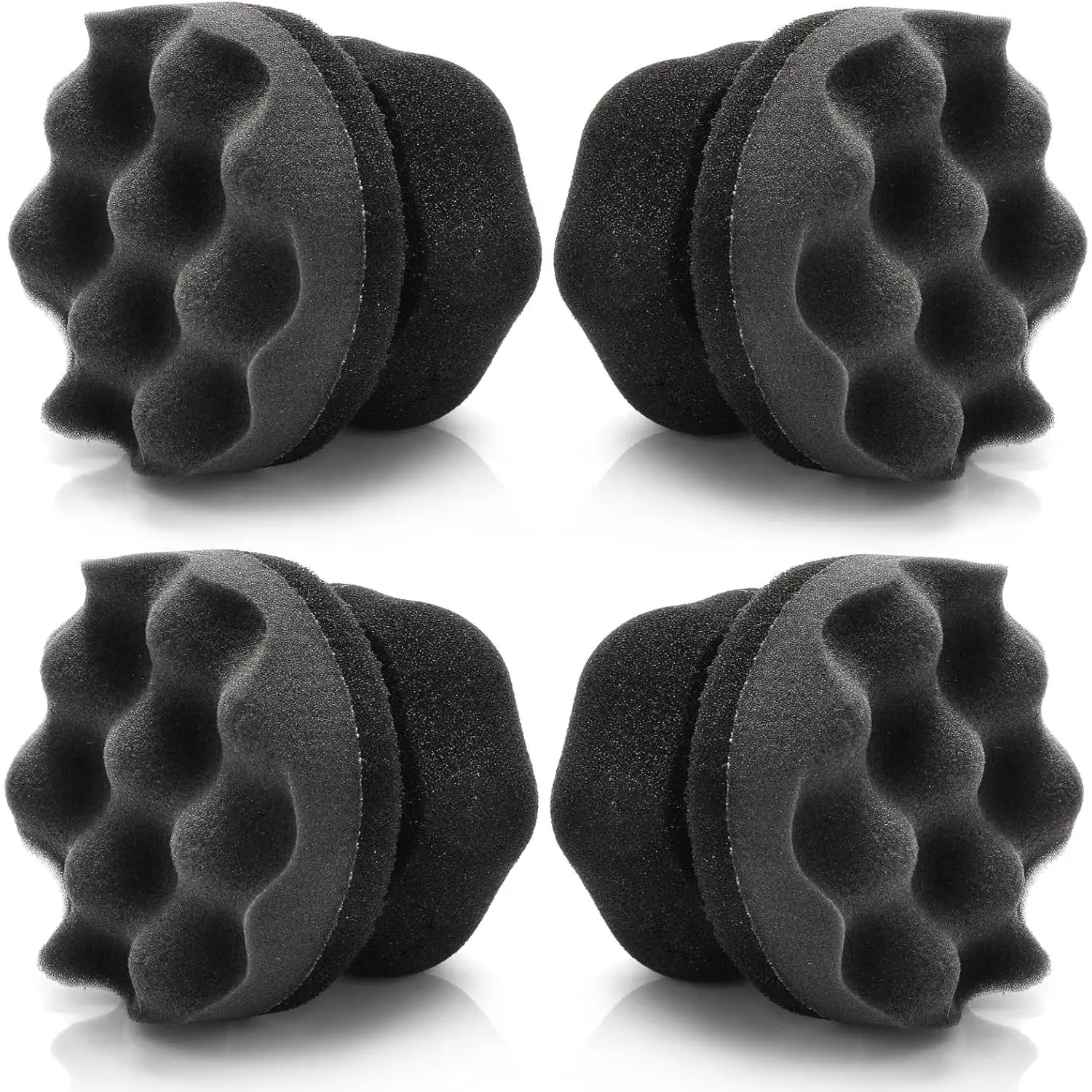 Tire Dressing Applicator, 4 Pack Tire Shine Applicator Dressing Pad - Hex Grip Design  Cleaning Supplies - Durable &  Tire  for Tire Detailing