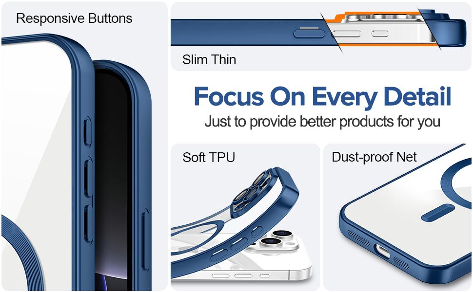 Luxury Magnetic Wireless Charge Plating Clear Phone Case for Iphone 17/16pro 15 14 PLUS 13 12 11 Pro Max Plus Ultra-Compatible with Magsafe, Thin Soft TPU Shockproof Transparent Phone Cases with Camera Lens Protector Film, for iPhone 17 Pro max