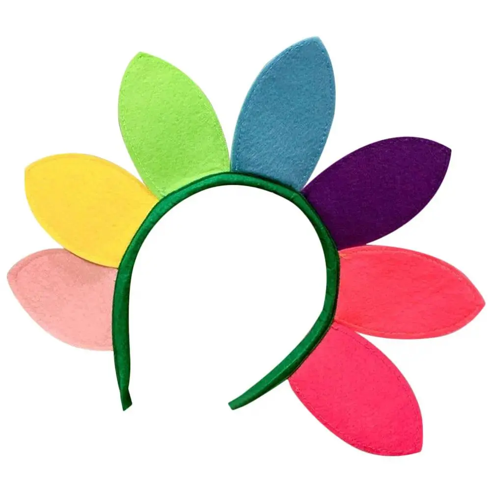 Sunflower Headband Vibrant Sunflower Petal Design Flower Headpiece for Women Festival Halloween Party Costume Headwear Holiday