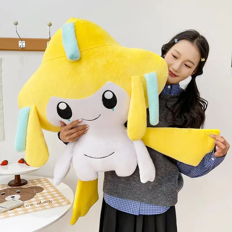 Large Jirachi Pokemon Plush Toys Doll Cartoon Ornament Stuffed Plushie Kawaii Sofa Pillow Pokémon Gift for Children