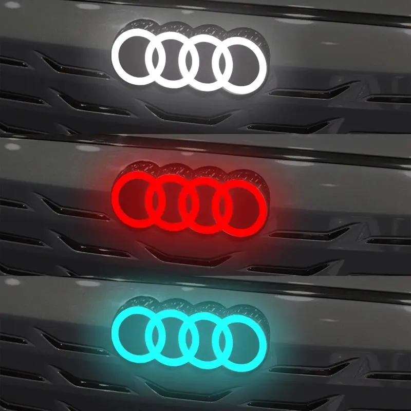 FOR Audi emblem 249 273 285mm Car LED Front Grille Logo Lamp  Light For AUDI A3 A4 A5 A6 A7 A8 S3 S4 S5 S6 S7 Q3 Q5 Q7
