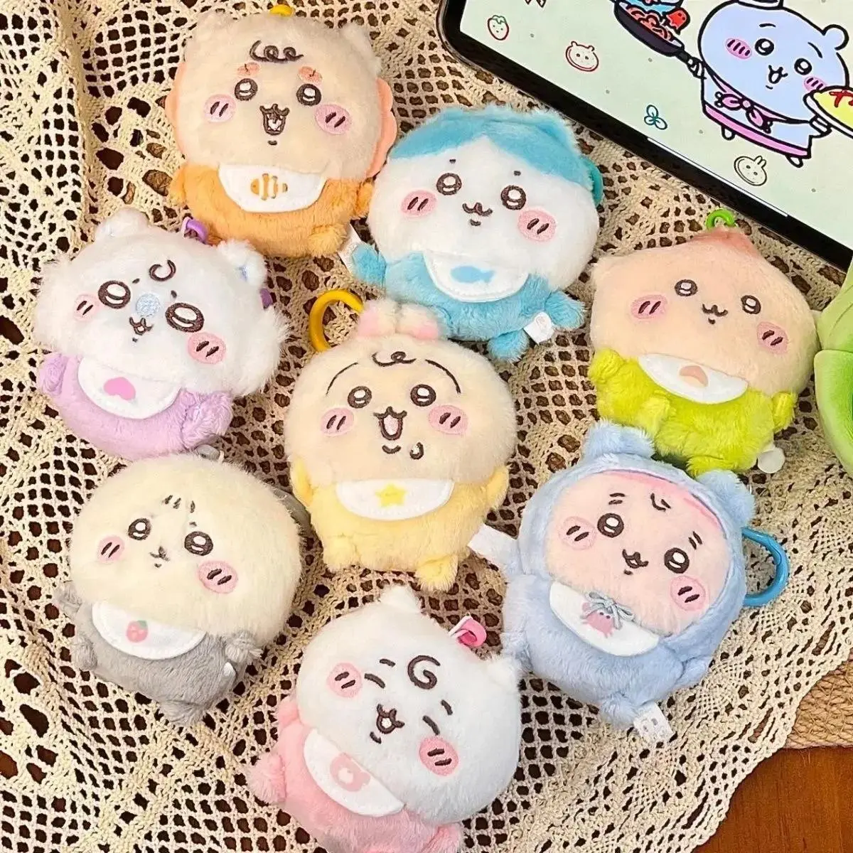 Hachiware Momonga Shisa Baby Series Soft Plush Filling Doll Backpack Hanging Ornaments Keychain Decoration Couples' Holiday Gift