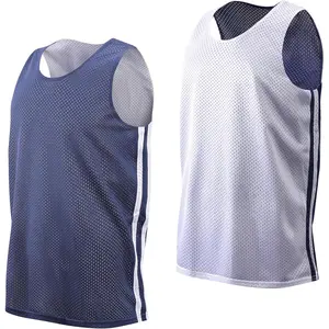 Men's Reversible Basketball Jersey Mesh Athletic Tank Top, Breathable Sports Uniform for Practice Training Game
