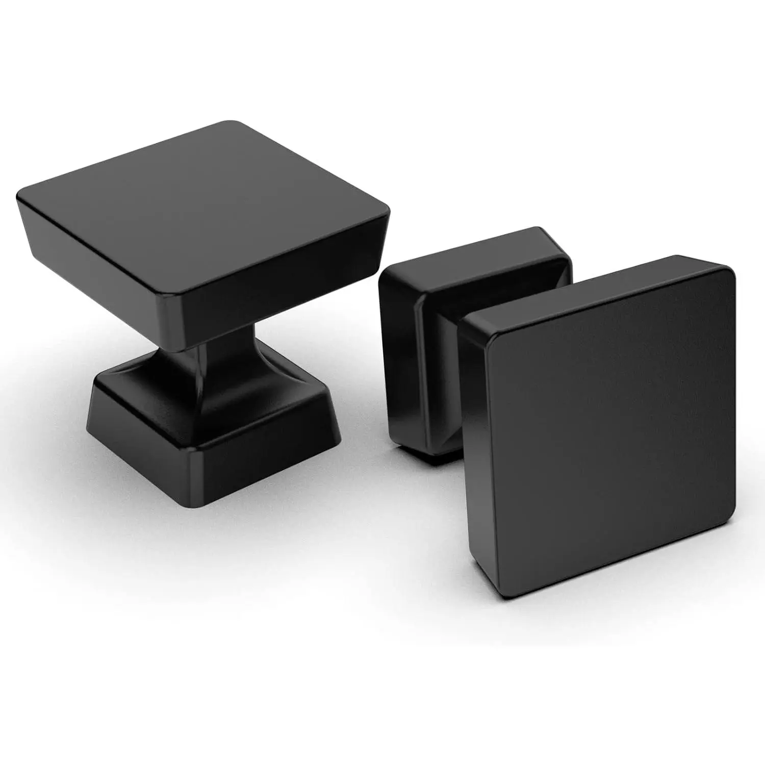 10 Pack Matte Black Cabinet Knobs 1.2 Inch(30mm) Single Hole Cabinet Handles Dresser Knobs Drawer Knobs and Pulls for Bathroom Cabinets ZH0008