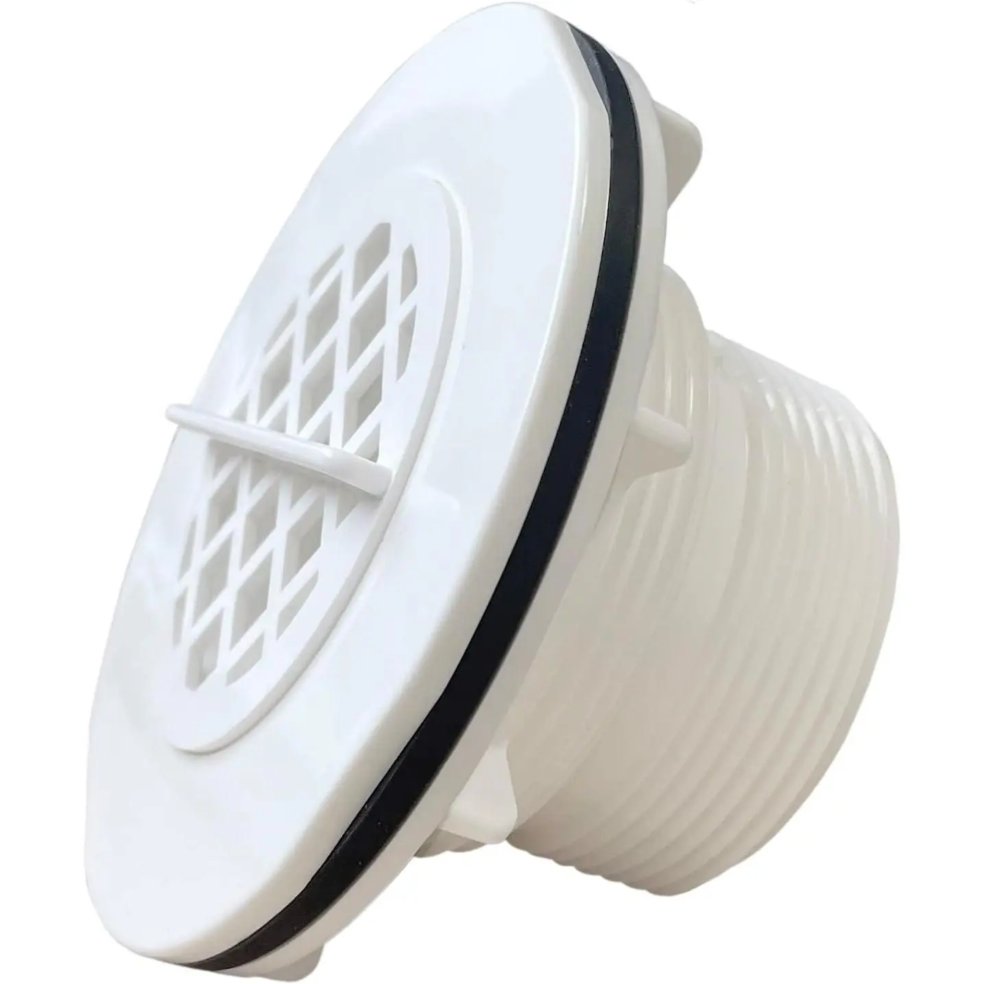 Threaded Inlet Strainer Kit for Stock  Pools,Stock  Pool Filter Kit, Intex Pool Accessories, Includes Rubber Washer, Strainer Nut and Grid, Fits Intex Filter Pumps with 1-1/2" Hoses
