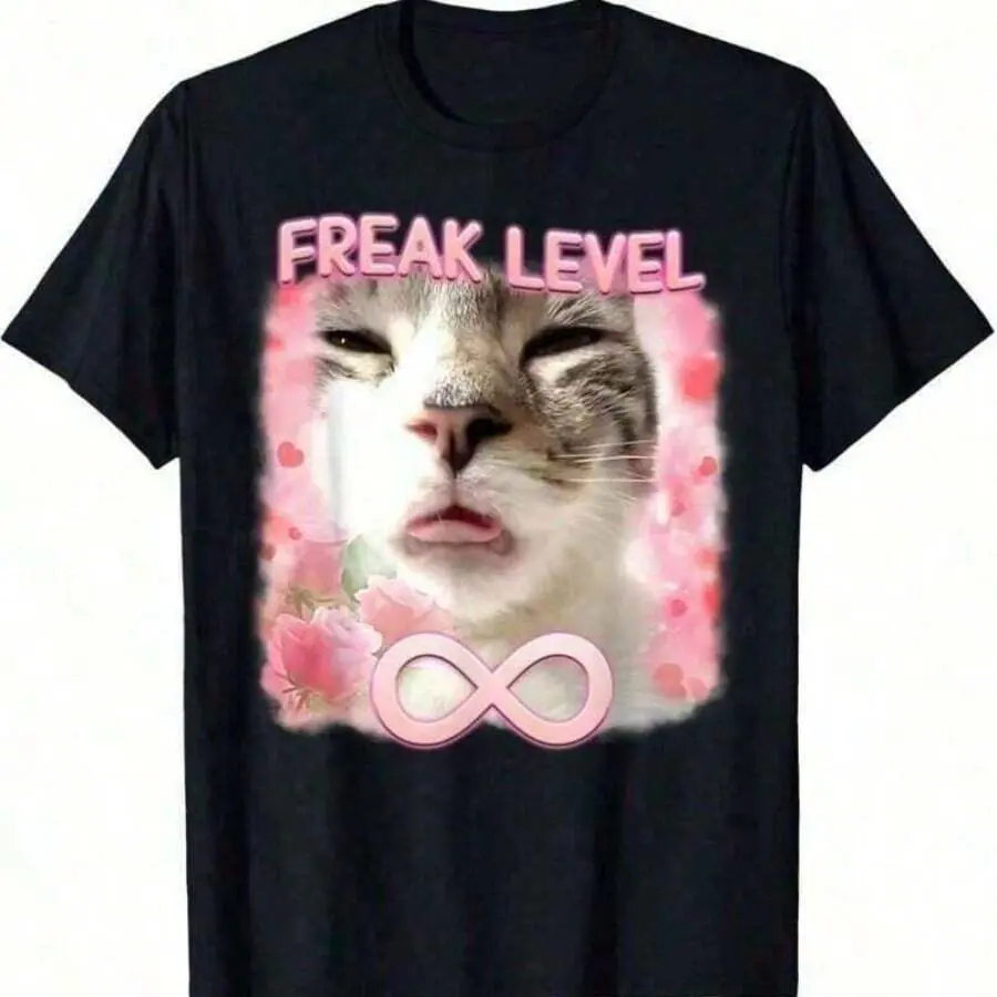 Freaky Ahh Gifts Silly-Shirt, Oversized Short Sleeve Classic Heavy  Shirt Printed Graphic Tee Women's Casual Short-Sleeved Top Teeunisex Graphic Shirts