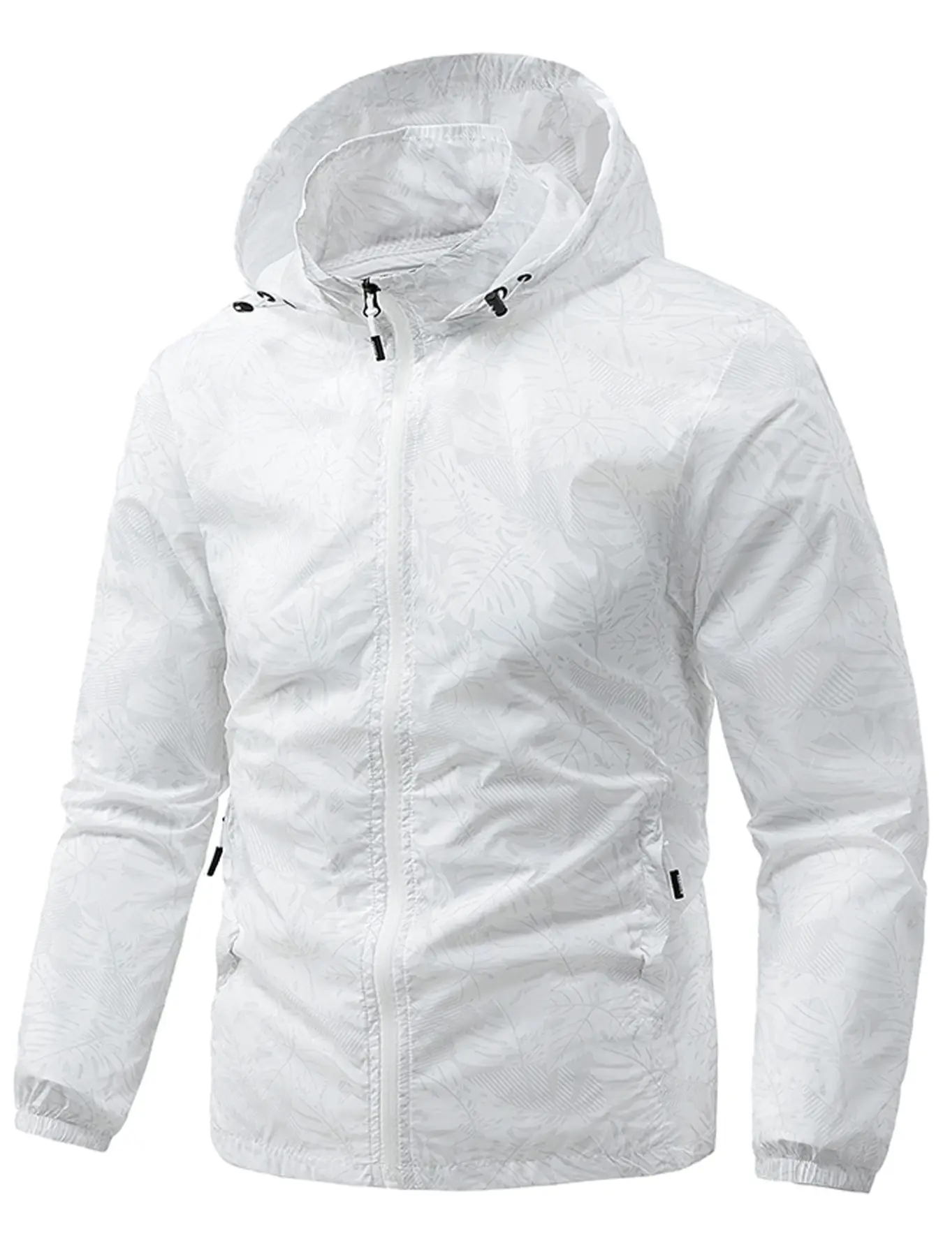 Summer Men's Ultra-Thin Jacket, Sports Outerwear, Outdoor Apparel, Outdoor Windproof, Quick-Dry, Hooded, Detachable Hat, Ideal for Sun Protection, Casual Sports, Camping, Hiking