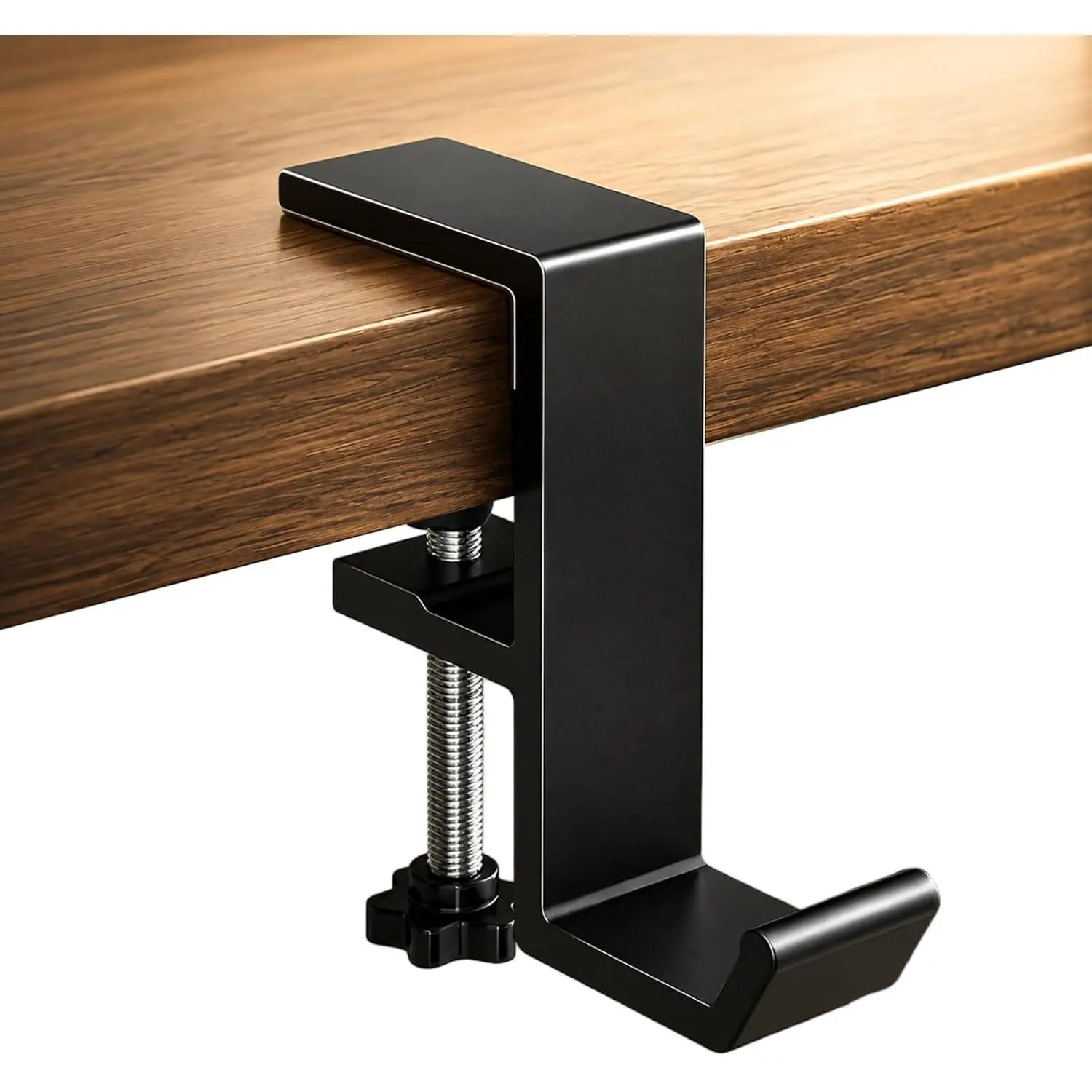 Alloy Headphone Stand with Rubber Base - Under Desk Gaming Headset Hanger Hook for PC Gaming Setup, Office & Student Class Desk Home Organizer