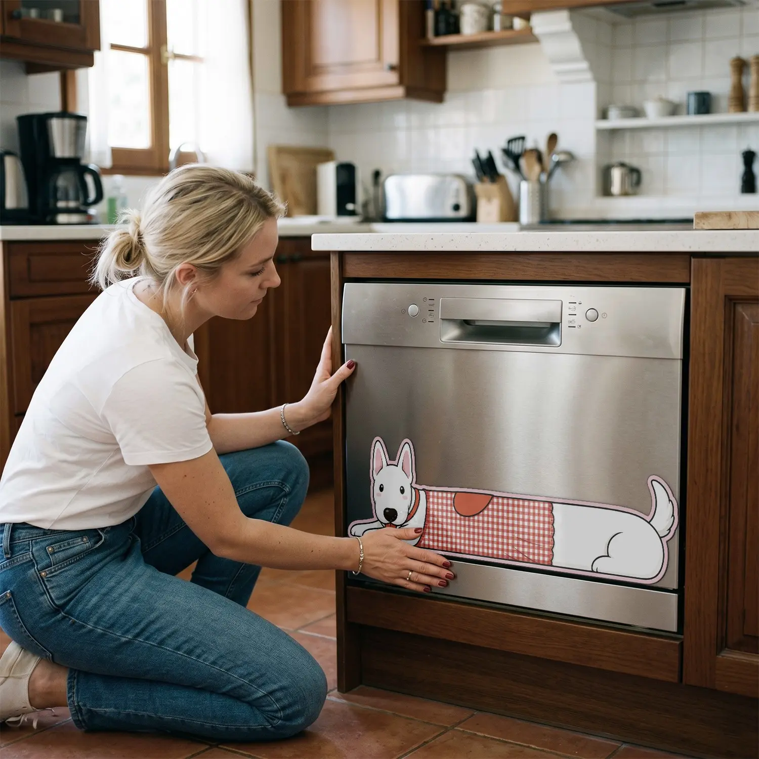 Dishwasher Magnet Sticker Cover Panel Decal, Refrigerator Magnetic Sticker for Kitchen Decoration, Fridge Door Cover, Home Appliances Decor Stickers, Refrigerator Decals