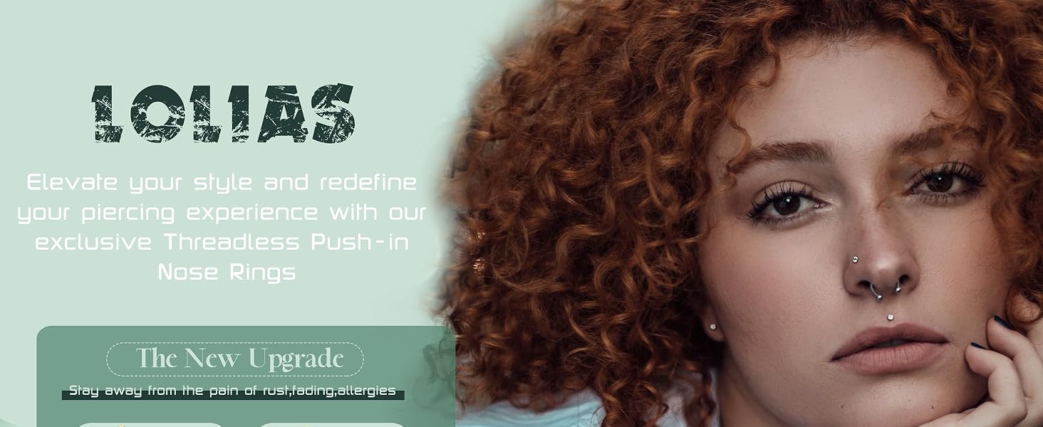 LOLIAS 9Pcs 14K Gold Filled Threadless Nose Studs CZ Nose Rings for Women Men 316L Surgical Steel Labret Studs Lip Rings Push in Flat Back Stud Earrings CZ Nose Nostril Tragus Helix Piercing Jewelry Hypoallergenic 20G 18G 16G