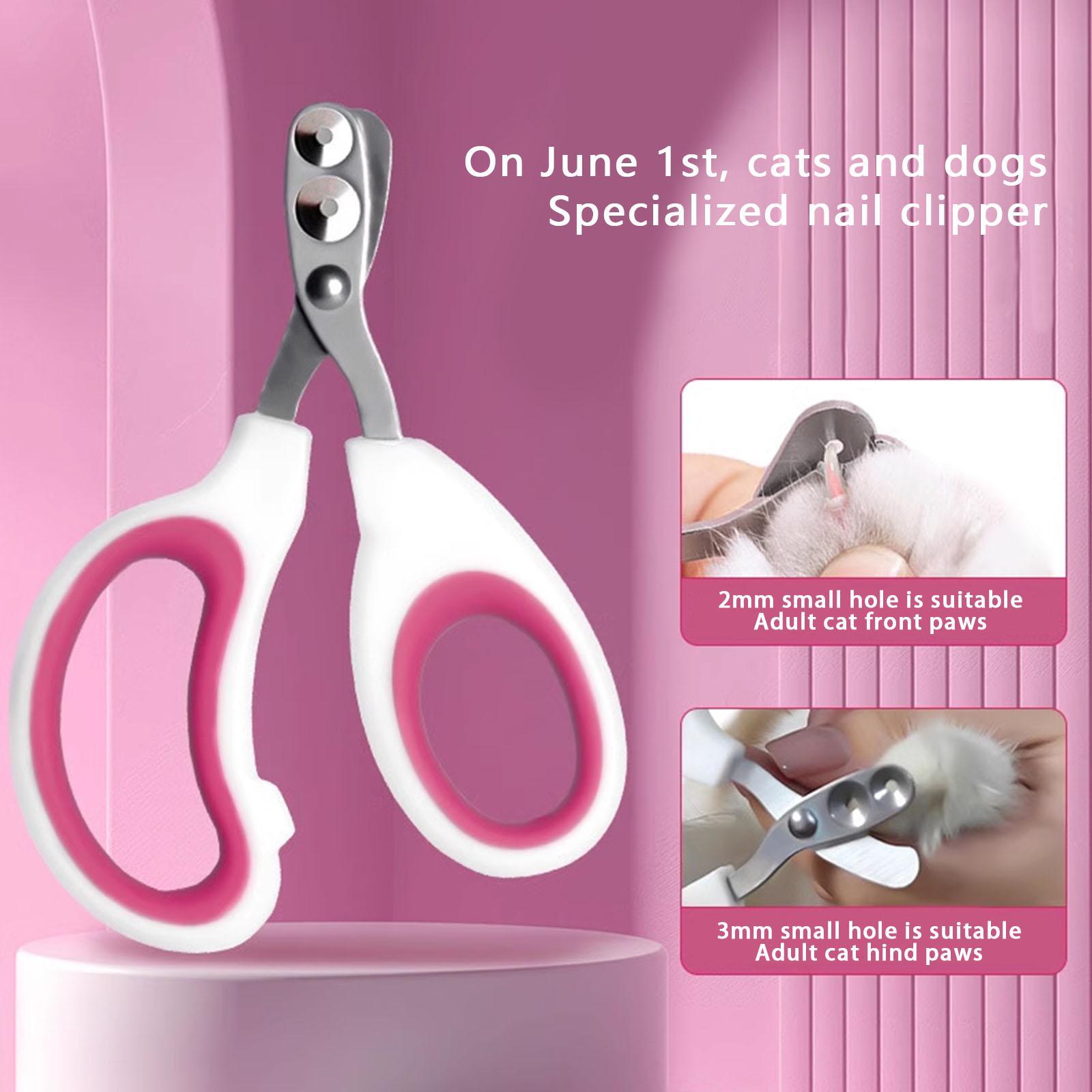 Pet Nail Clipper, Professional Stainless Steel Nail Clipper for Cats, Kittens, Hamster, Rabbits, Birds, & Small Breed Animals Claw Trimmer