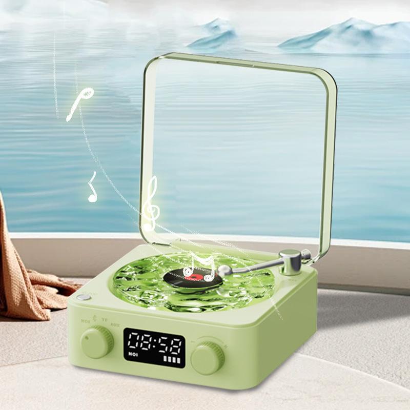 Wireless Speaker, White noise speaker, Multifunctional Desktop Speaker with USB Port & AUX Input, Speaker with Environment Light Adjustment Modes, Decorative, Gifts