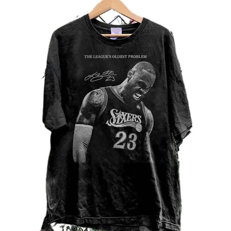[Sale Up To 50%] Unisex LeBronnn James Sixers Tee, Basketball Shirt, Vintage Sports Tee