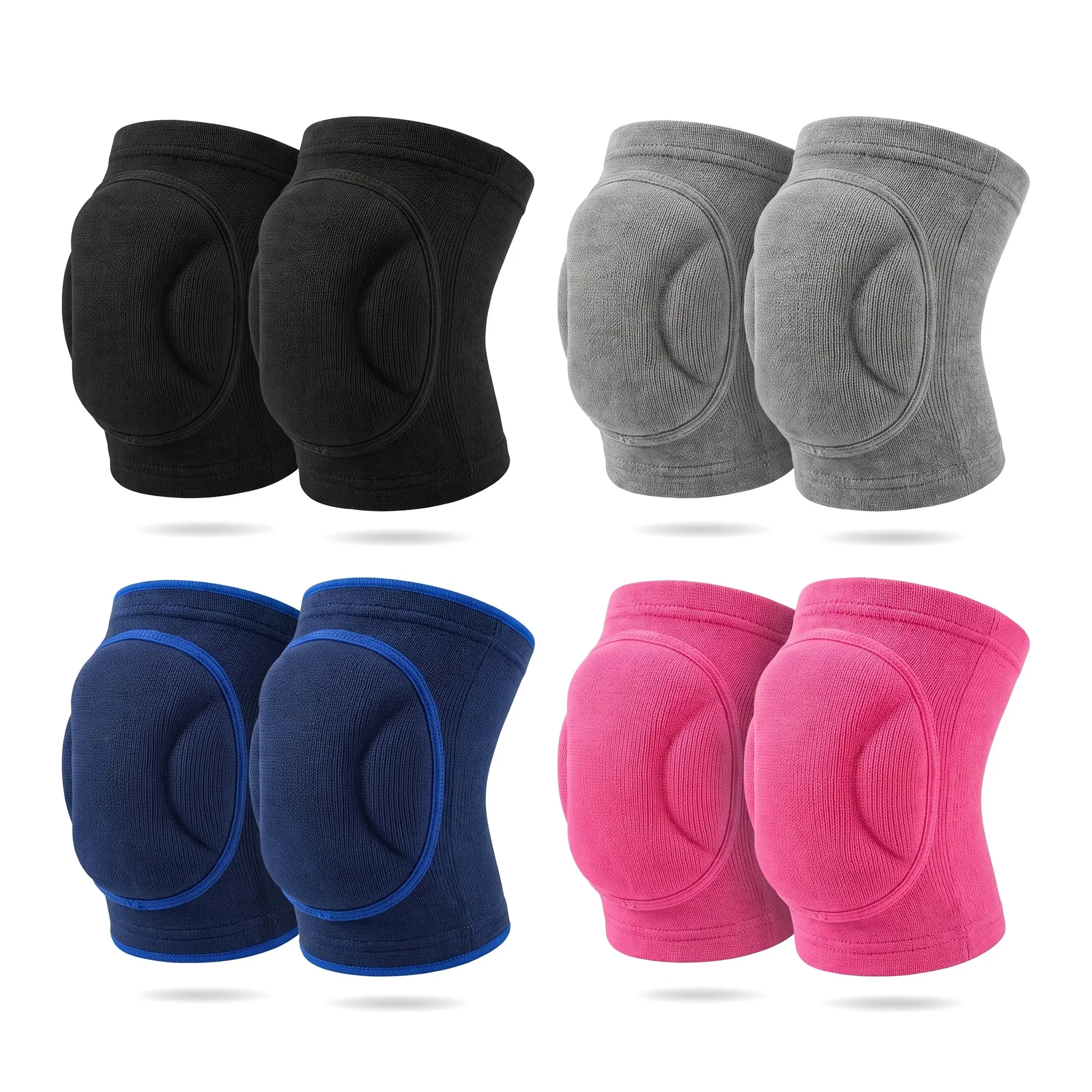 Thick Sponge Knee Pads For Dance Volleyball Yoga Workout Protective Gear Breathable Kneeling Support Brace For Women Men Gym Accessories Dance Must Haves Fitness Essentials Viral Activewear Training Protection