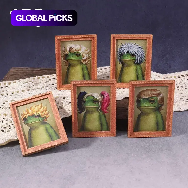 1PC Funny Frog Refrigerator Magnet, Fun Mini Photo Frame Frog Refrigerator Magnet, Home Decor, Refrigerator Decorating Magnet, Great Holiday Gift, Fridge Magnet, Funny Fridge Magnets, 1 Piece #GLOBAL PICKS