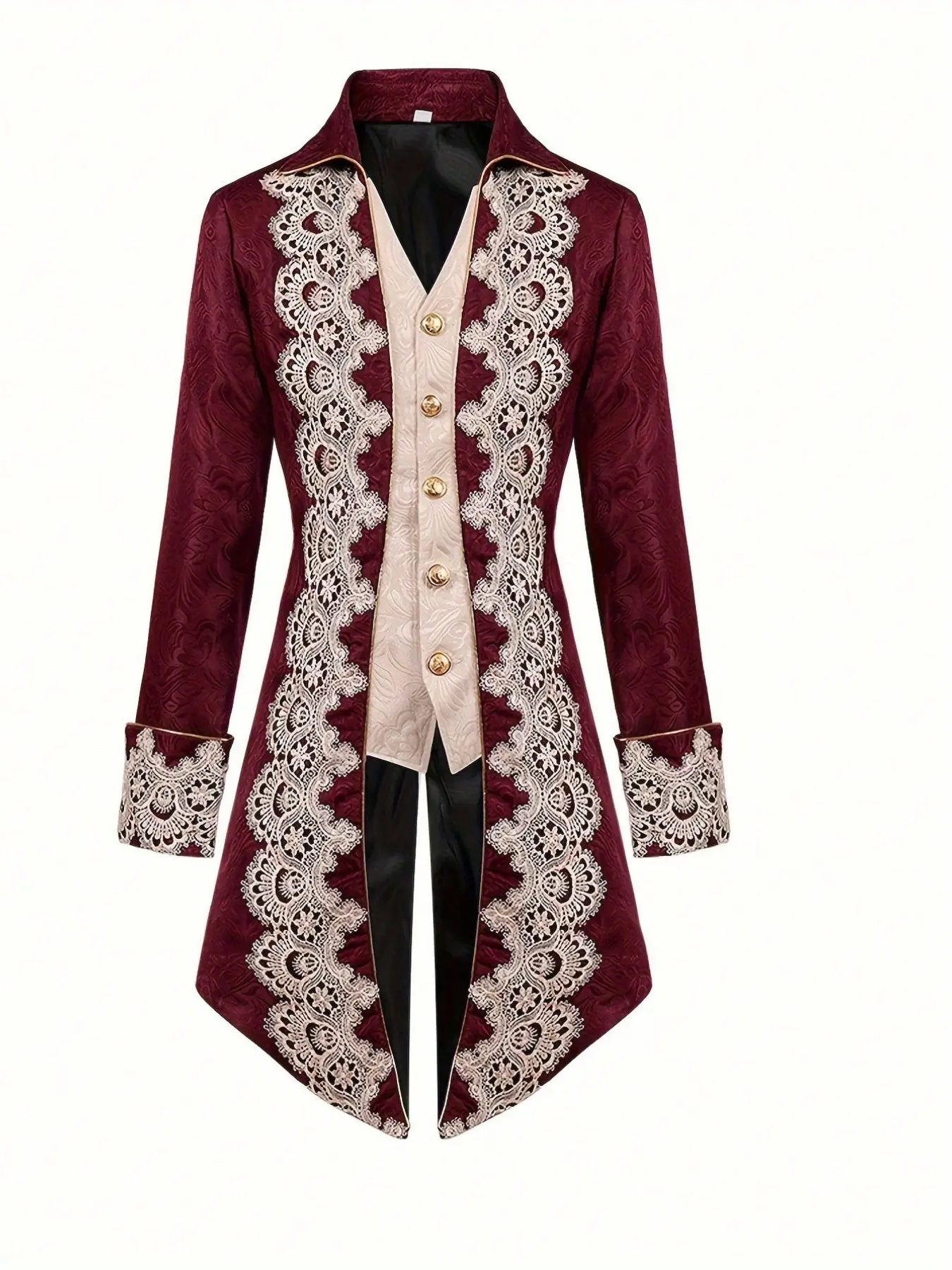 Men's Steam Punk Medieval Tailcoat, Gothic Victorian Frock Coat, Long Formal Jacket, Historical Costume, Elegant Outerwear, Gothic Clothes, Menswear