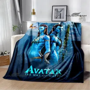 Avatar The Way of Water Flannel Throw Blanket Soft Warm Movie Blanket for Home Travel Fan Gift Outdoor Cold Weather