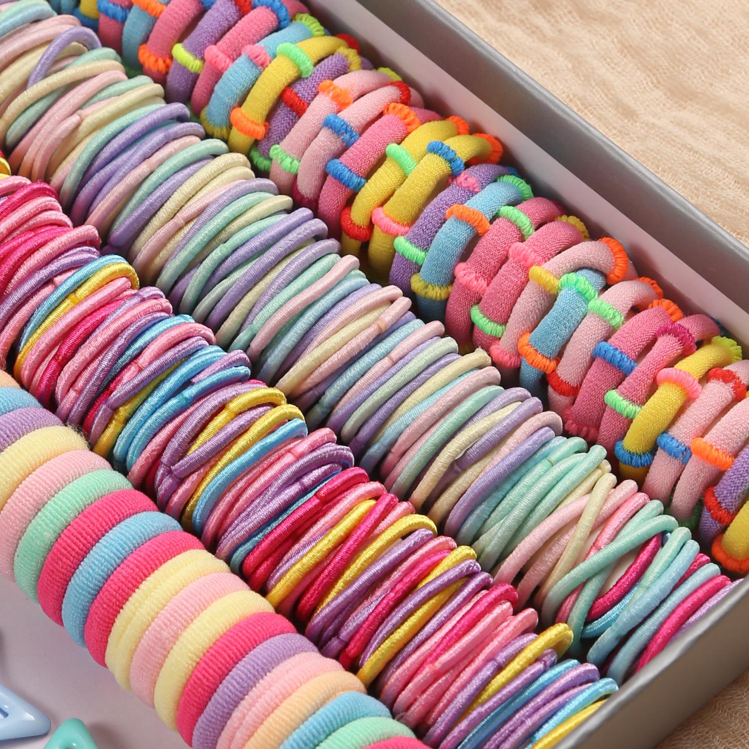 870-Piece Kids Hair Accessory Set, Includes Colorful Hair Bands, Bows, Clips, Ideal for Little Girls' Hairstyles, Party & Festival Use, Hair Accessories Sets