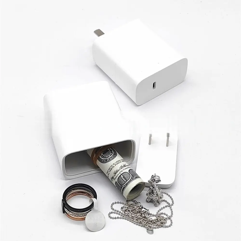 Hidden Charger Box, Secret Storage Container, Safe Hidden Compartment, Charging Cover, Concealed Safe, Money Box, Home Security Organizer, Money Safe for Cash