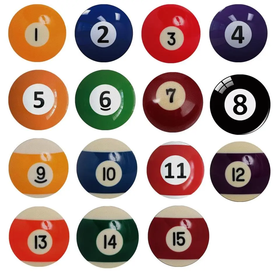 Billiard Pattern Office Desk Coasters, Decorative Coaster, Set of 30pcs,Elegant Packaging,1 pair of Each Pattern,Perfect Gift for Birthdays, Christmas & New Year Celebrations